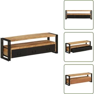 VIDAXL The Living Store Mueble De Tv Madera Maciza De Mango 120x30x40 Cm - Madera Maciza VIDAXL The Living Store Mueble De Tv Madera Maciza De Mango 120x30x40 Cm - Madera Maciza