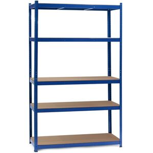 Wiltec Estantería Para Cargas Pesadas Azul 100x50x204cm Sistema De Encaje 5 Baldas 200kg/nivel Wiltec Estantería Para Cargas Pesadas Azul 100x50x204cm Sistema De Encaje 5 Baldas 200kg/nivel