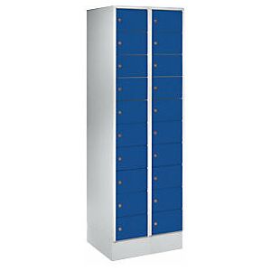 CERTEO Armario Para Objetos De Valor 2 Secciones Gris Luminoso/azul CERTEO Armario Para Objetos De Valor 2 Secciones Gris Luminoso/azul