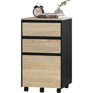 Archivador Móvilcon 3 Cajones Cajoneracon 5 Ruedasmultiusos Gabinete De Archivos Debajo Del Escritorio Para Documentos De Oficina Roble Claro 40x40x70cm - Woltu Archivador Móvilcon 3 Cajones Cajoneracon 5 Ruedasmultiusos Gabinete De Archivos Debajo Del Escritorio Para Documentos De Oficina Roble Claro 40x40x70cm - Woltu