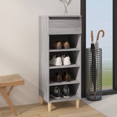 vidaXL Armario zapatero Sonoma Gris Madera - Organizador de zapatos vidaXL Armario zapatero Sonoma Gris Madera - Organizador de zapatos