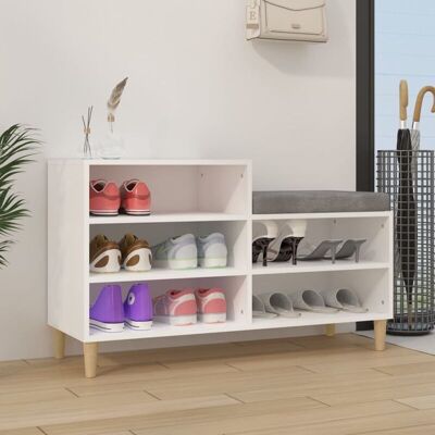 Vidaxl - Mueble Zapatero Madera Contrachapada Blanco 102x36x60 Cm Vidaxl - Mueble Zapatero Madera Contrachapada Blanco 102x36x60 Cm