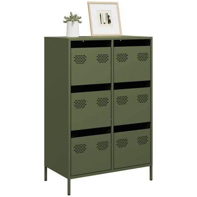 Aparador Acero Verde Oliva 68x39x101,5 Cm Vidaxl Aparador Acero Verde Oliva 68x39x101,5 Cm Vidaxl