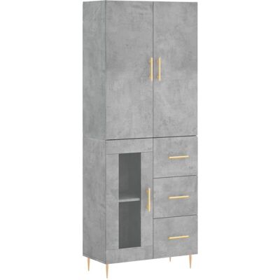 Mueble Alto vidaXL - Gris - 69,5x34x180 cm - Armario de Almacenamiento Mueble Alto vidaXL - Gris - 69,5x34x180 cm - Armario de Almacenamiento