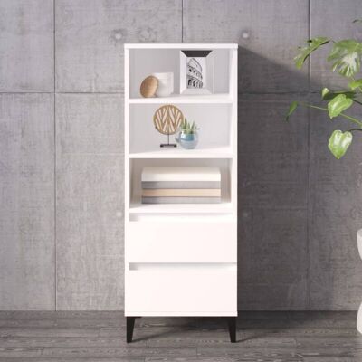 Aparador Alto Madera Contrachapada Blanco 40x36x110 Cm Vidaxl Aparador Alto Madera Contrachapada Blanco 40x36x110 Cm Vidaxl