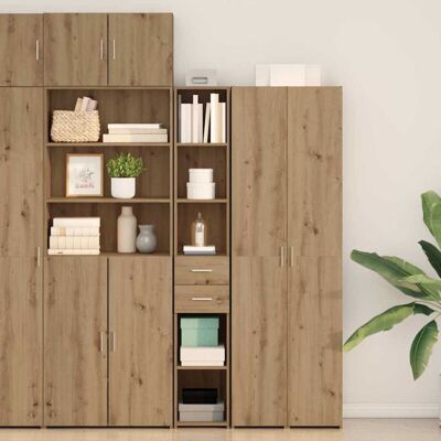 vidaXL Armario Buffet - Roble Macizo - Diseño Moderno vidaXL Armario Buffet - Roble Macizo - Diseño Moderno