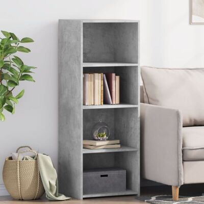 Vidaxl - Aparador Alto Madera De Ingeniería Gris Hormigón 45x41x124 Cm Vidaxl - Aparador Alto Madera De Ingeniería Gris Hormigón 45x41x124 Cm