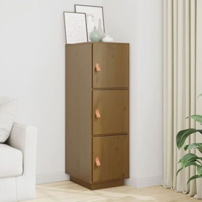 Vidaxl - Aparador Alto Madera Maciza De Pino Marrón Miel 34x40x108,5 Cm Vidaxl - Aparador Alto Madera Maciza De Pino Marrón Miel 34x40x108,5 Cm