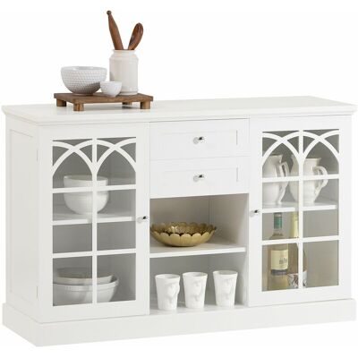 Aparador Cocina Mueble Vitrina De Cristal Con 2 Puertas Y 2 Cajones 120 X 39 X 78 Cm Fsb79-w Sobuy Es Aparador Cocina Mueble Vitrina De Cristal Con 2 Puertas Y 2 Cajones 120 X 39 X 78 Cm Fsb79-w Sobuy Es