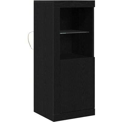 Vidaxl - Aparador moderno con luces LED - Roble Negro Vidaxl - Aparador moderno con luces LED - Roble Negro