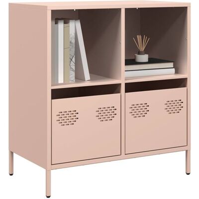 Aparador De Acero Laminado En Frío Rosa 68x39x73,5 Cm Vidaxl Aparador De Acero Laminado En Frío Rosa 68x39x73,5 Cm Vidaxl