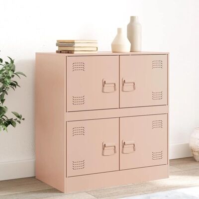 Aparador De Acero Rosa 67x39x73 Cm Vidaxl Aparador De Acero Rosa 67x39x73 Cm Vidaxl
