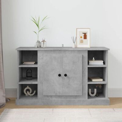 Vidaxl - Aparador De Madera Contrachapada Gris Hormigón 100x35,5x60 Cm Vidaxl - Aparador De Madera Contrachapada Gris Hormigón 100x35,5x60 Cm