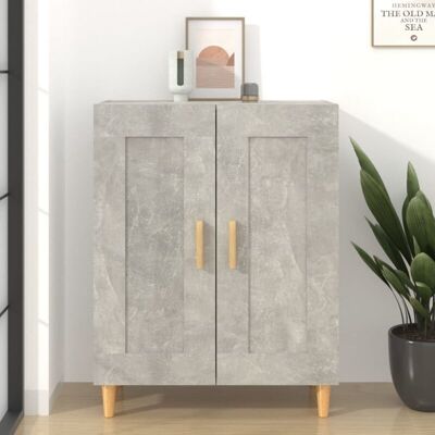 Aparador De Madera Contrachapada Gris Hormigón 69,5x34x90 Cm Vidaxl Aparador De Madera Contrachapada Gris Hormigón 69,5x34x90 Cm Vidaxl