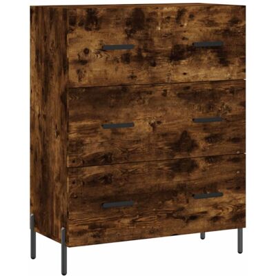 Vidaxl - Aparador De Madera De Ingeniería Roble Ahumado 69,5x34x90 Cm Vidaxl - Aparador De Madera De Ingeniería Roble Ahumado 69,5x34x90 Cm