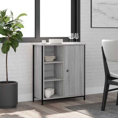 Vidaxl - Aparador De Madera De Ingeniería Gris Sonoma 70x30x80 Cm Vidaxl - Aparador De Madera De Ingeniería Gris Sonoma 70x30x80 Cm