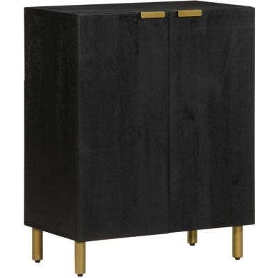 Aparador de madera de ingeniería negro 60x33x75 cm Vidaxl - Aparador Aparador de madera de ingeniería negro 60x33x75 cm Vidaxl - Aparador