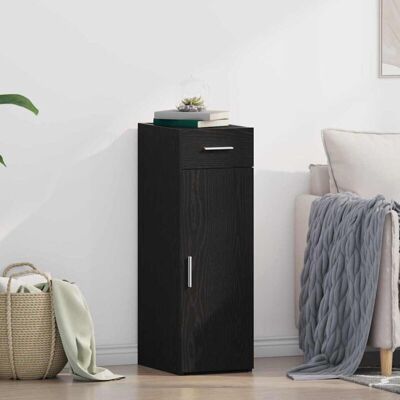 armario de nogal negro vidaXL - Mueble de almacenamiento moderno armario de nogal negro vidaXL - Mueble de almacenamiento moderno