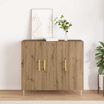 Vidaxl Artisan Roble 90x34x80 cm Aparador - Aparador Vidaxl Artisan Roble 90x34x80 cm Aparador - Aparador