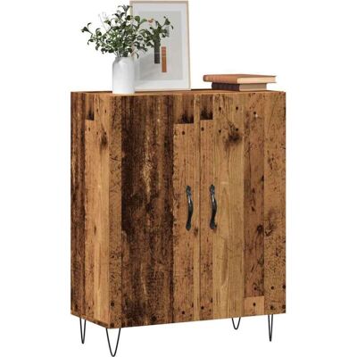 Vidaxl - Aparador De Madera De Ingeniería Envejecida 69,5x34x90 Cm Vidaxl - Aparador De Madera De Ingeniería Envejecida 69,5x34x90 Cm