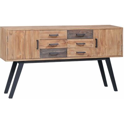 Aparador De Madera De Teca Maciza 110x30x75 Cm Vidaxl Aparador De Madera De Teca Maciza 110x30x75 Cm Vidaxl