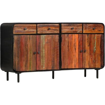 Aparador De Madera Maciza Reciclada 140x35x76 Cm Vidaxl Aparador De Madera Maciza Reciclada 140x35x76 Cm Vidaxl