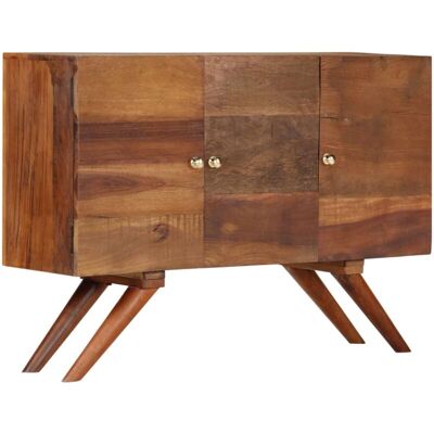 Vidaxl - Aparador De Madera Maciza Reciclada Marrón 110x30x75 Cm Vidaxl - Aparador De Madera Maciza Reciclada Marrón 110x30x75 Cm
