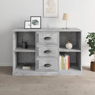 Vidaxl - Aparador Madera Contrachapada Gris Hormigón 104,5x35,5x67,5 Cm Vidaxl - Aparador Madera Contrachapada Gris Hormigón 104,5x35,5x67,5 Cm