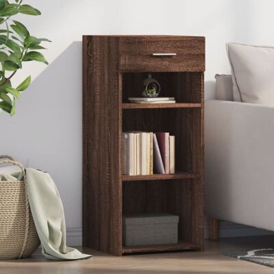 Vidaxl - Aparador De Madera De Ingeniería Roble Marrón 40x42,5x93 Cm Vidaxl - Aparador De Madera De Ingeniería Roble Marrón 40x42,5x93 Cm