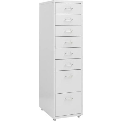 Armario Archivador Móvil Metal Gris 28x41x109 Cm Vidaxl Armario Archivador Móvil Metal Gris 28x41x109 Cm Vidaxl
