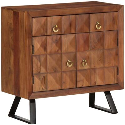 Cajonera Marrón Miel 70x35x70 Cm Madera Maciza Acacia Vidaxl Cajonera Marrón Miel 70x35x70 Cm Madera Maciza Acacia Vidaxl