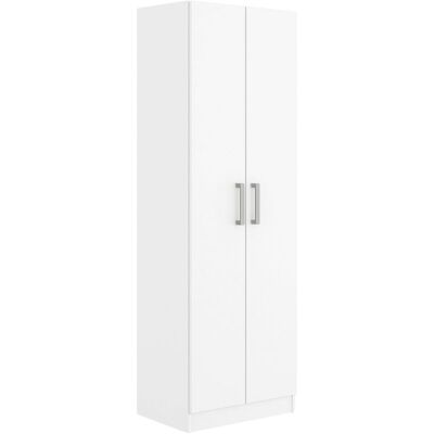 Miroytengo - Armario Auxiliar Multiusos Alto Con 2 Puertas Abatibles Y 4 Espacios Interiores En Color Blanco Mate 61x170 Cm Miroytengo - Armario Auxiliar Multiusos Alto Con 2 Puertas Abatibles Y 4 Espacios Interiores En Color Blanco Mate 61x170 Cm