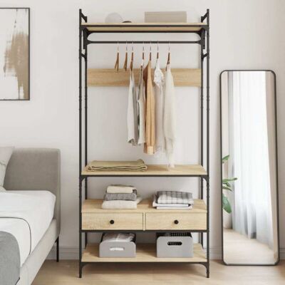 Armario Cajones Madera Ingeniería Roble Sonoma 89x39x184,5 Cm Vidaxl Armario Cajones Madera Ingeniería Roble Sonoma 89x39x184,5 Cm Vidaxl