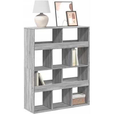 Vidaxl - Estantería De Madera De Ingeniería Gris Sonoma 100x33x125,5 Cm Vidaxl - Estantería De Madera De Ingeniería Gris Sonoma 100x33x125,5 Cm