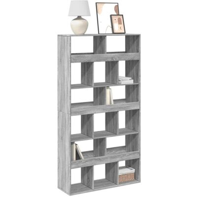 Vidaxl - Estantería Madera De Ingeniería Gris Sonoma 100x33x187,5 Cm Vidaxl - Estantería Madera De Ingeniería Gris Sonoma 100x33x187,5 Cm