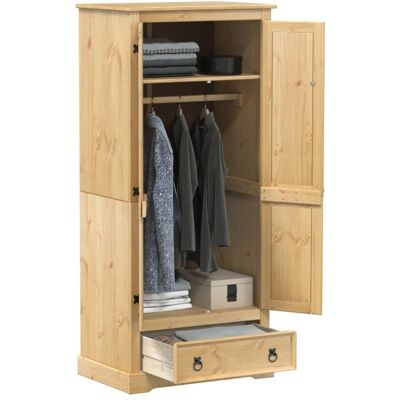 Armario Corona Madera Maciza De Pino 76x50x170 Cm Vidaxl Armario Corona Madera Maciza De Pino 76x50x170 Cm Vidaxl
