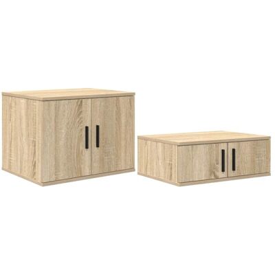 Vidaxl Sonoma 118x41x40 cm Mesita de noche de roble - Mesita de noche Vidaxl Sonoma 118x41x40 cm Mesita de noche de roble - Mesita de noche