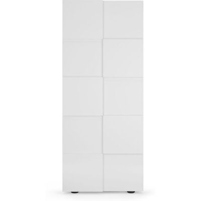 LC MOBILI Armario de Entrada - Blanco Brillante - 2 Puertas LC MOBILI Armario de Entrada - Blanco Brillante - 2 Puertas