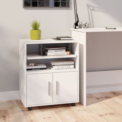 Carro Con Ruedas Novak, Blanco, 60.2 X 48.4 Cm Vicco Carro Con Ruedas Novak, Blanco, 60.2 X 48.4 Cm Vicco