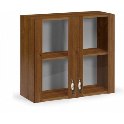 Armario de pared Argonauta 72x80x32 cm con 2 puertas de vidrio - Armario de pared Armario de pared Argonauta 72x80x32 cm con 2 puertas de vidrio - Armario de pared