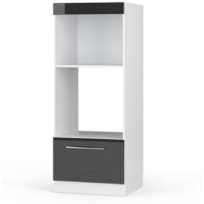 Armario Para Microondas Fame-line, Antracita Alto Brillo, 60 Cm Abierto, Vicco Armario Para Microondas Fame-line, Antracita Alto Brillo, 60 Cm Abierto, Vicco
