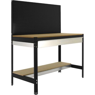 Simonrack - Banco De Trabajo Simonwork De 2 Estantes (144,5x91x61cm) Antracita Y Madera Simonrack - Banco De Trabajo Simonwork De 2 Estantes (144,5x91x61cm) Antracita Y Madera