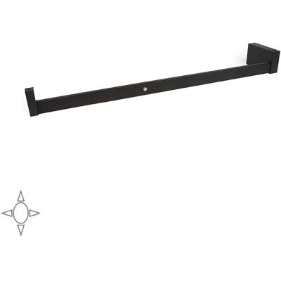 Emuca - Barra Para Armario Con Luz Led Castor, Batería Extraible Y Sensor De Movimiento, L708mm, Plástico Y Aluminio, Pintado Moka Emuca - Barra Para Armario Con Luz Led Castor, Batería Extraible Y Sensor De Movimiento, L708mm, Plástico Y Aluminio, Pintado Moka