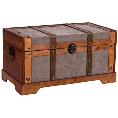 WANDERLUST DECO Baúl De Madera Marrón 43x23x22 Cm WANDERLUST DECO Baúl De Madera Marrón 43x23x22 Cm