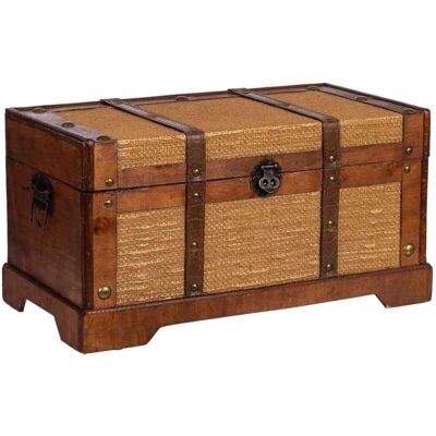 WANDERLUST DECO Baúl De Madera Marrón 43x23x22 WANDERLUST DECO Baúl De Madera Marrón 43x23x22