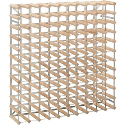 Vidaxl - Botellero Para 120 Botellas De Madera Maciza De Pino Vidaxl - Botellero Para 120 Botellas De Madera Maciza De Pino