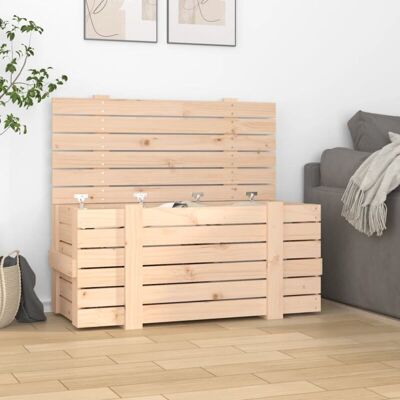 Caja De Almacenaje Madera Maciza De Pino 91x40,5x42 Cm Vidaxl Caja De Almacenaje Madera Maciza De Pino 91x40,5x42 Cm Vidaxl