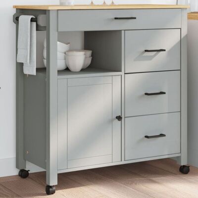 Carrito De Cocina Monza Madera Maciza De Pino 84x40x88,5 Cm Vidaxl Carrito De Cocina Monza Madera Maciza De Pino 84x40x88,5 Cm Vidaxl