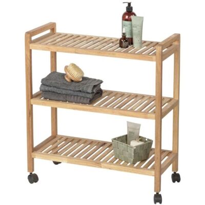 Wenko Carrito 3 Estantes Norway - Estante Con Ruedas Para Baño Cocina Y Salón - Wenko Carrito 3 Estantes Norway - Estante Con Ruedas Para Baño Cocina Y Salón -