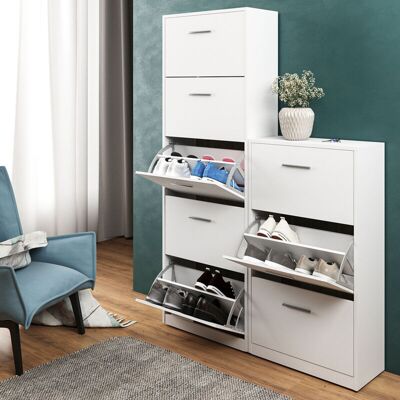 Vicco - Zapatera Abatible Gizmo, Blanco, 59 X 169.5 Cm Vicco - Zapatera Abatible Gizmo, Blanco, 59 X 169.5 Cm